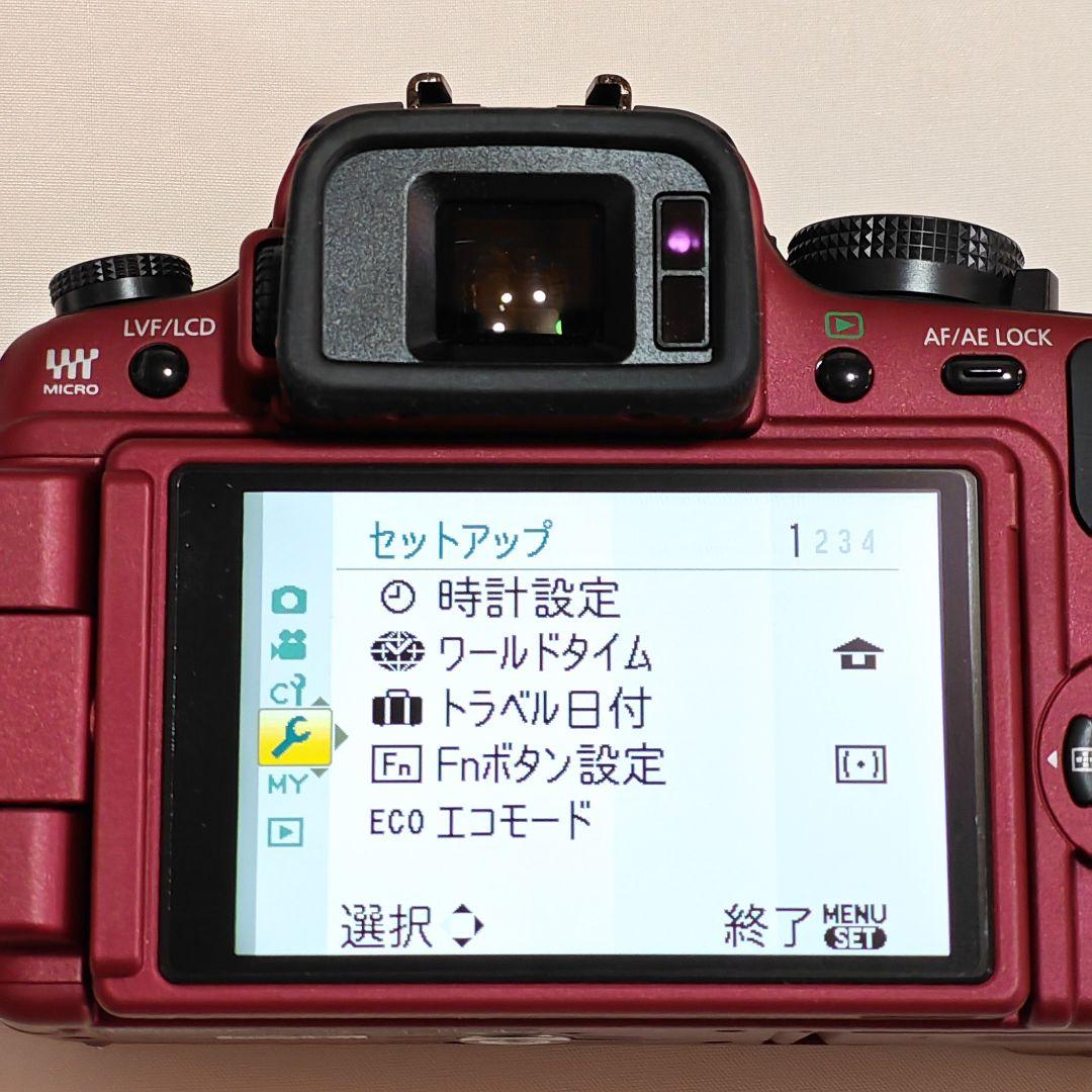 【美品】LUMIX GH1 レッド ミラーレス一眼 バッテリー4個付き♪