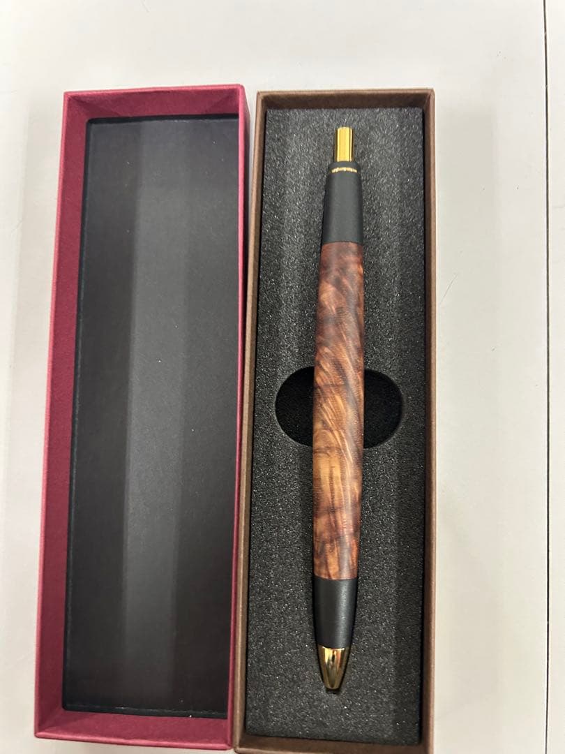 ボナンペン ボナン ボールペン 本花梨鯖杢 特上 木軸 真鍮金具