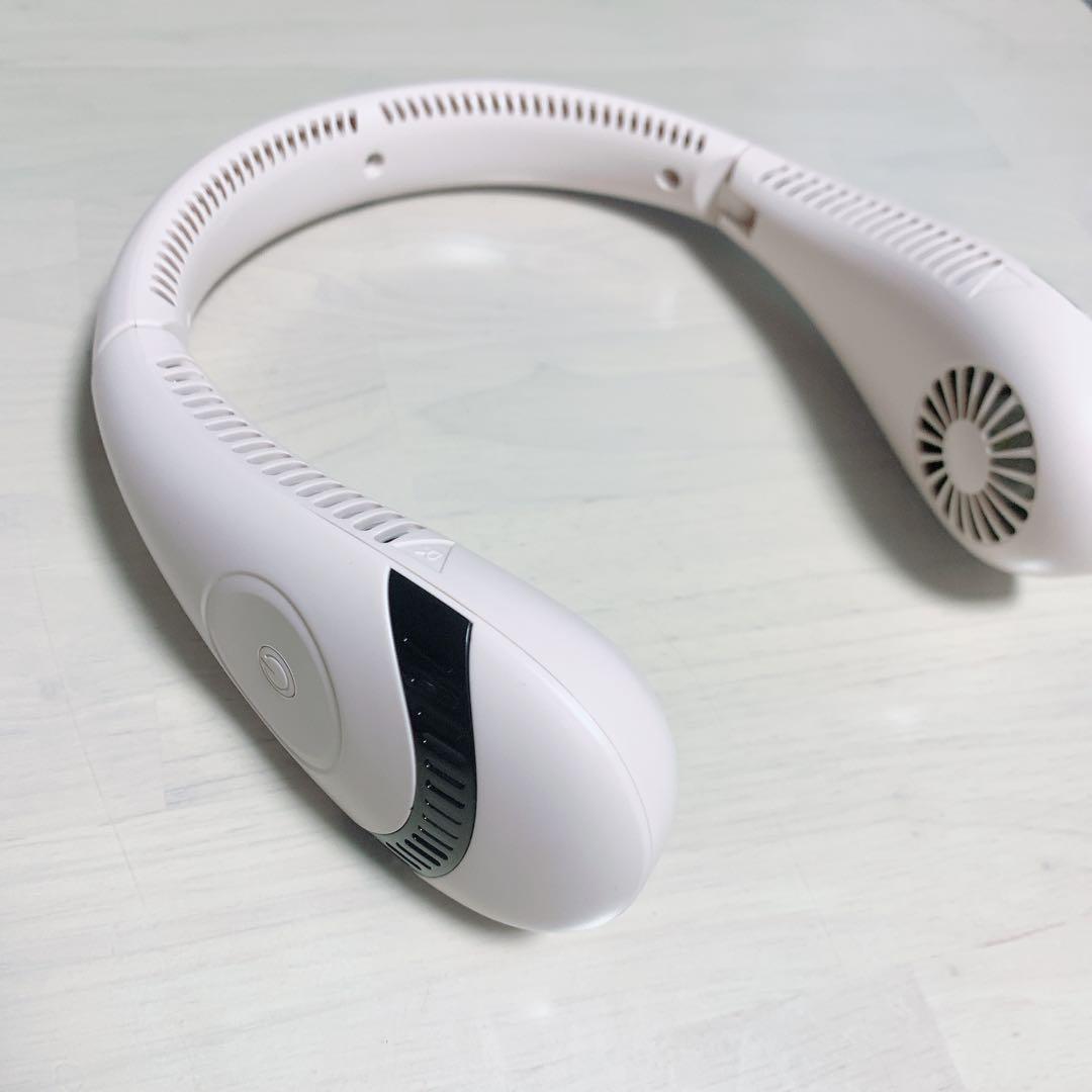 新品 ネッククーラー 首掛け扇風機 ネッククーラー 羽なし急速冷却 ピンク
