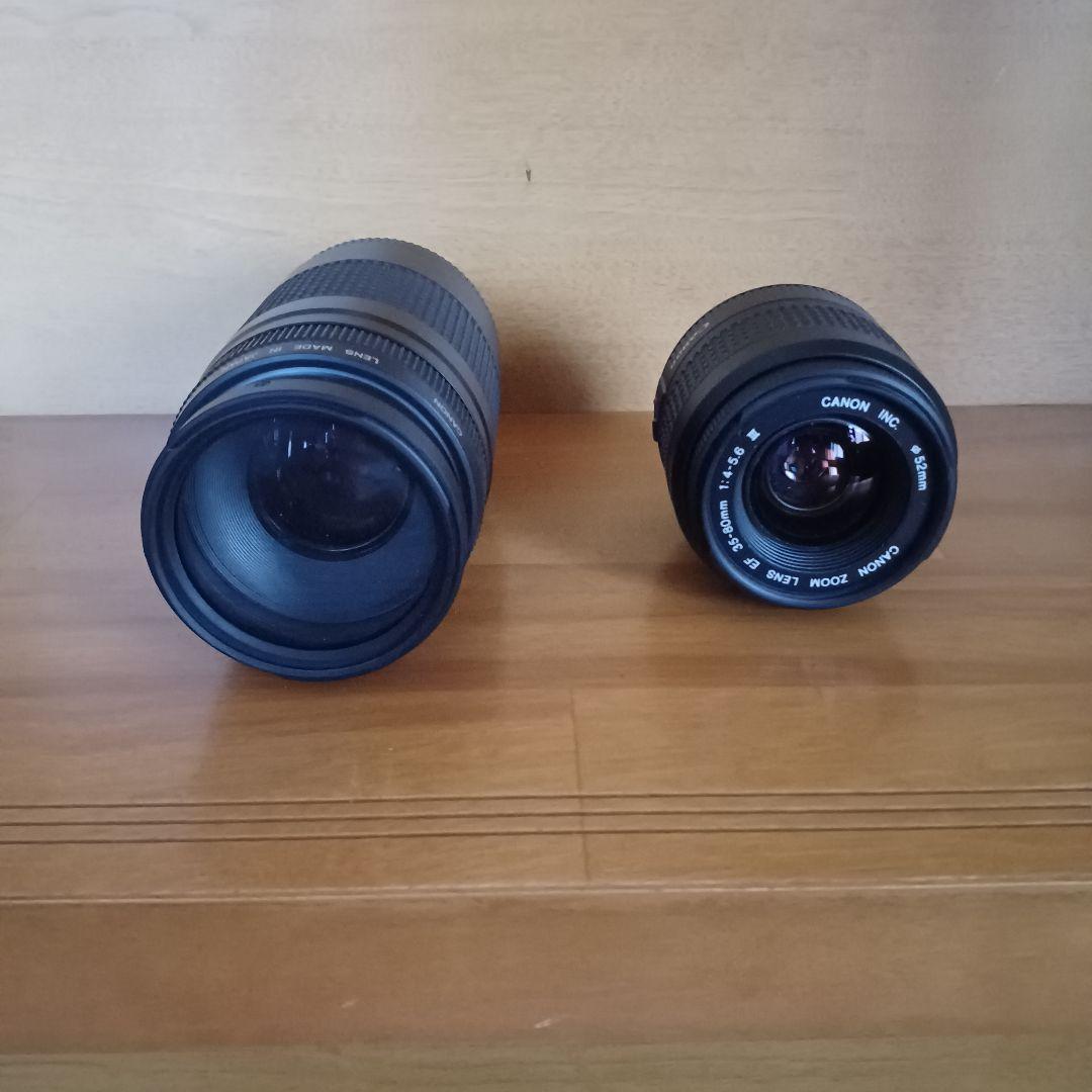 キャノン ズームレンズ EF75-300㎜ 、35-80㎜、カメラEOS3000