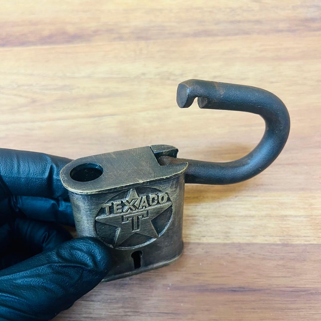 【US仕入れ】 TEXACO Brass Padlock テキサコ 南京錠