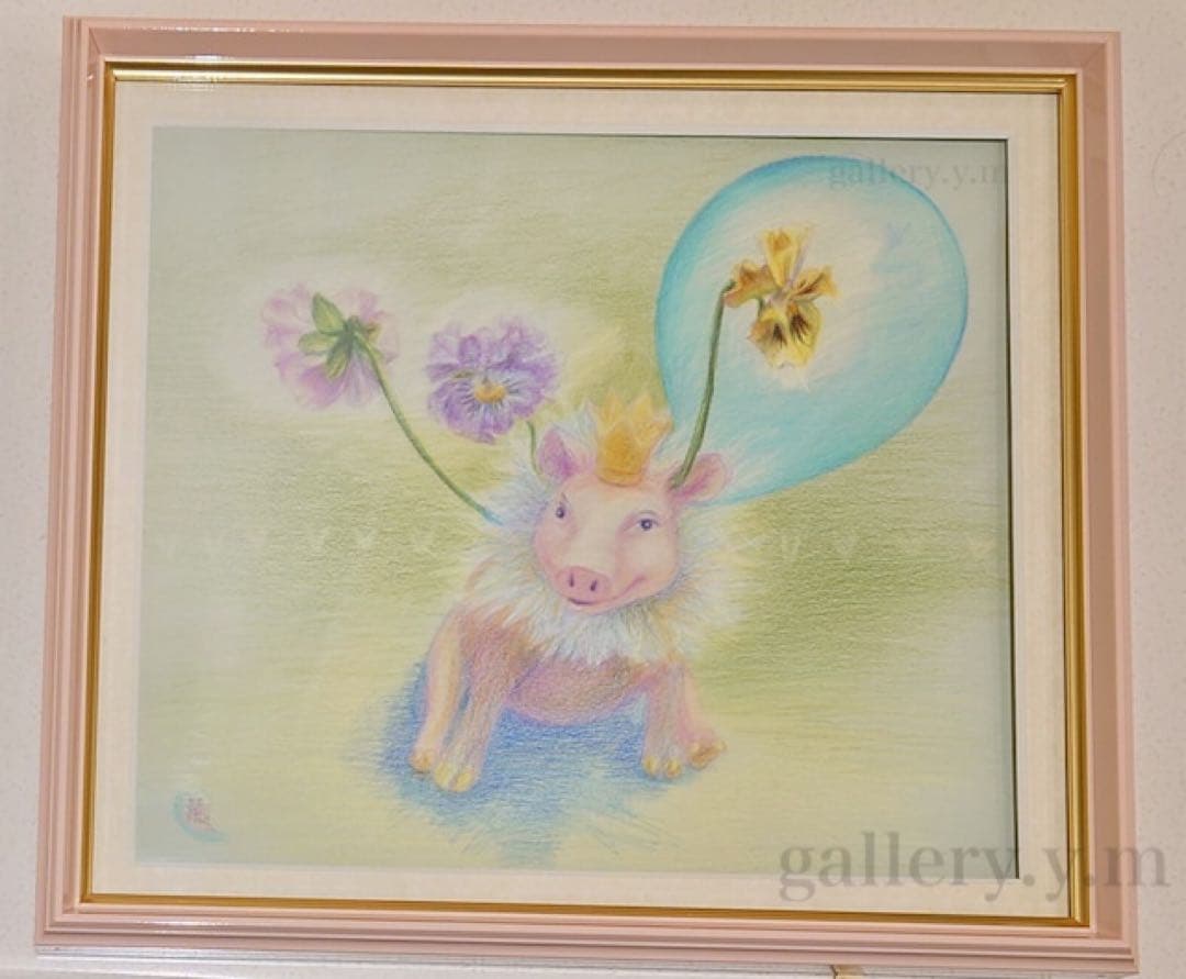 『春を待つ王さま』　水彩色鉛筆画