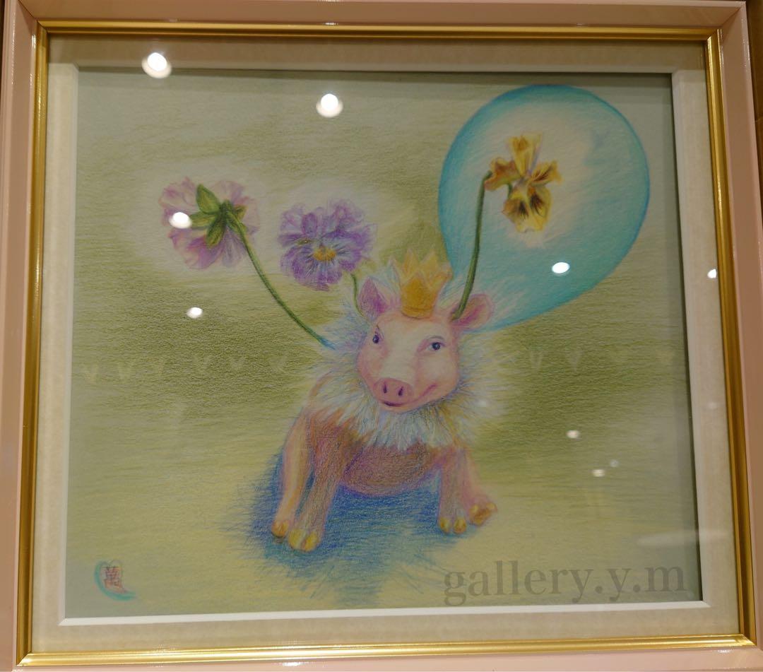 『春を待つ王さま』　水彩色鉛筆画