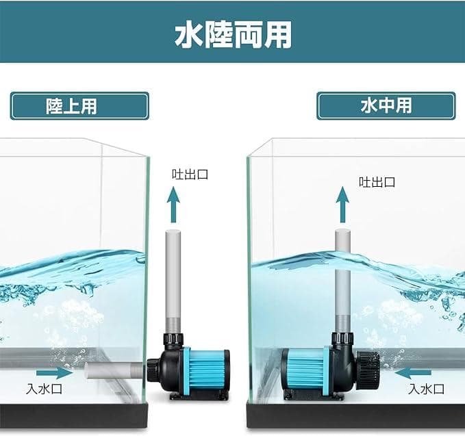 水中ポンプ 小型 エルエンスタジオ DCポンプ ウォーターポンプ ウェーブ