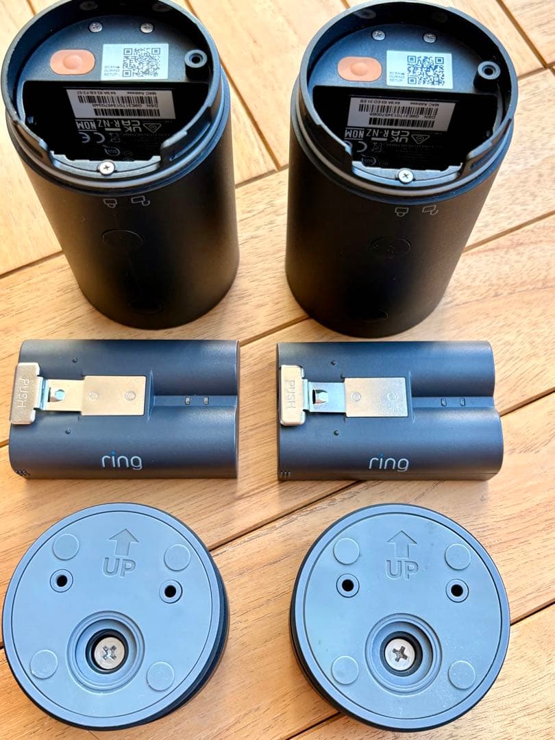 2台 ring stick up cam battery防犯カメラ ブラック