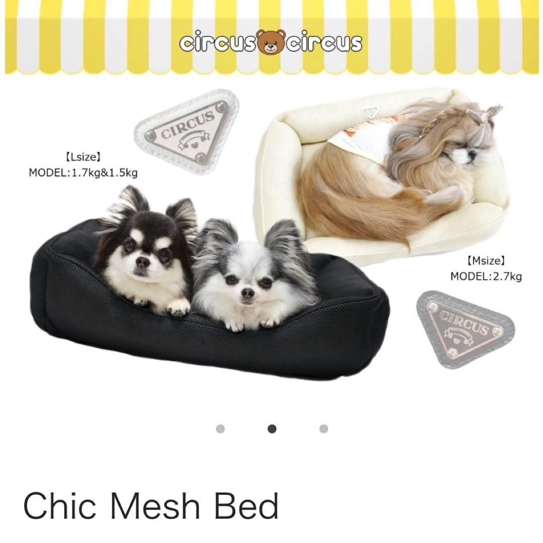 犬用　新品　サーカスサーカス　Chic Mesh Bed サイズL ブラック