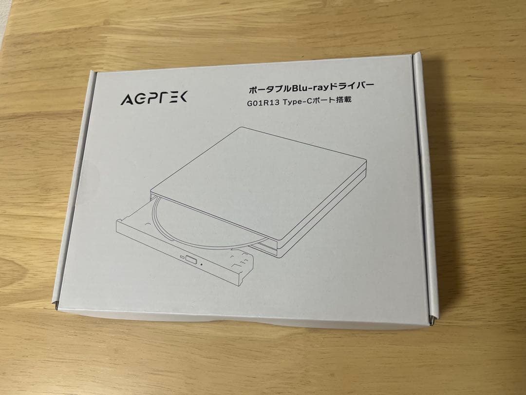 AGPTEK G01R13 ポータブルブルーレイドライブ