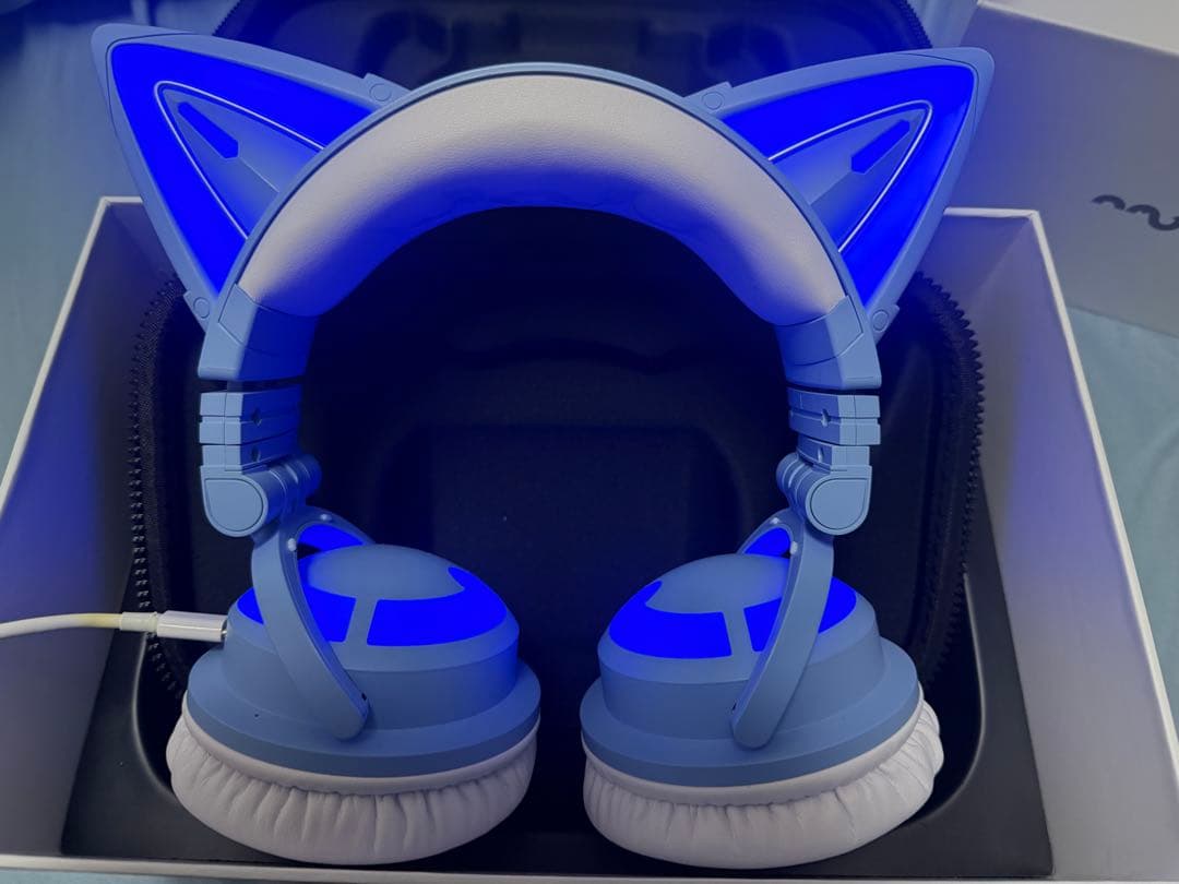 【新品同然 匿名配送】YOWU 猫耳ヘッドホン 第3世代