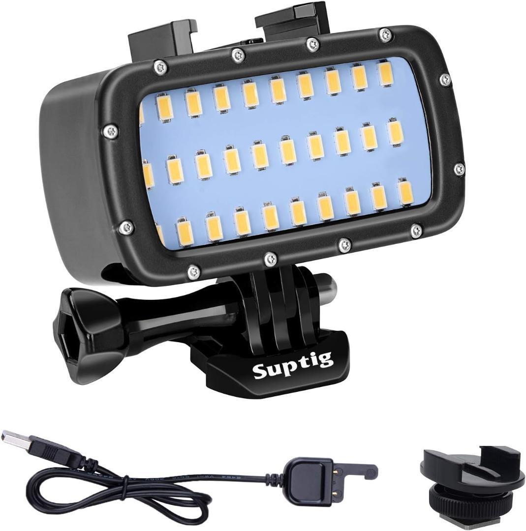30 LEDビデオライト 防水ライト 使用可能カメラ多数 深海撮影対応 上質素材