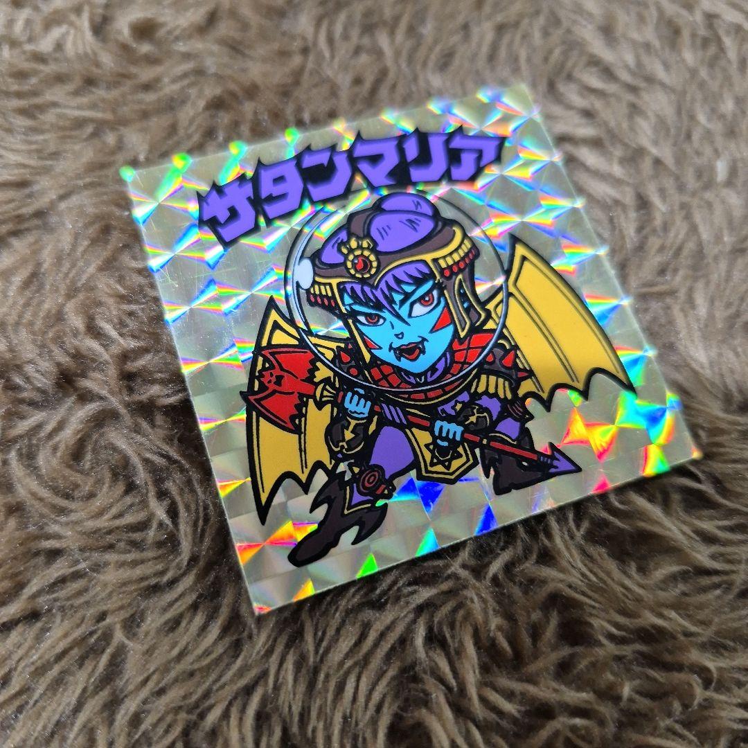 旧ビックリマンシール　第５弾ヘッド　サタンマリア　金プリズム