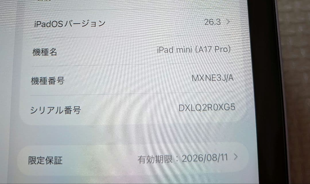 ipad mini a17 pro 第7世代 256GB