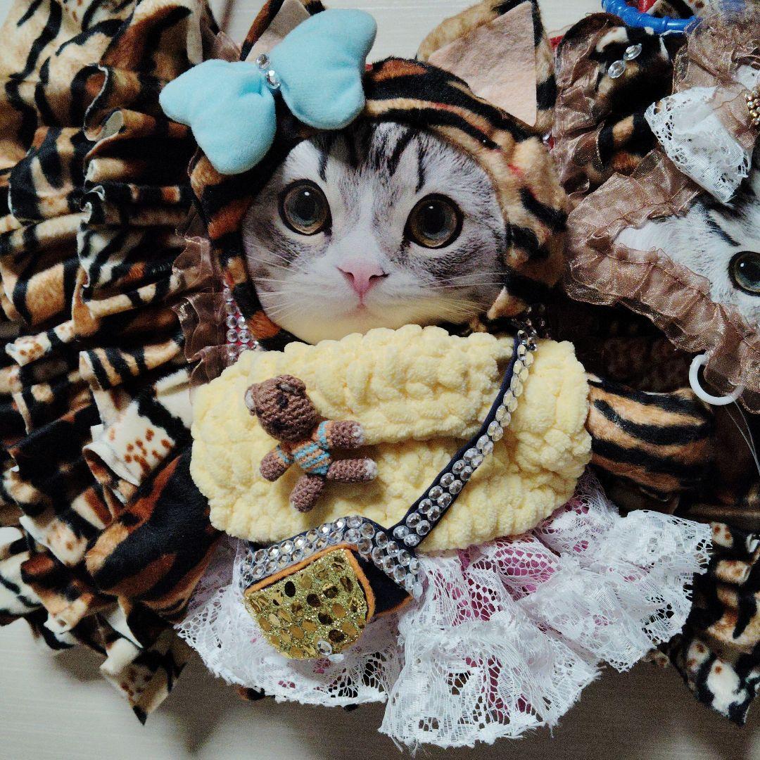 big luckyカーター・ビッグ・マイ・キャット猫耳フリルトートバッグ