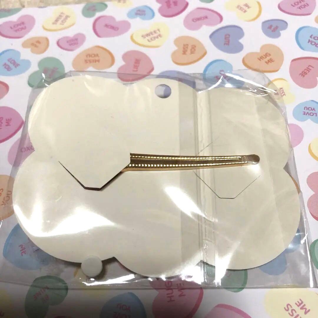 H-90 レジンヘアクリップ紫陽花押花少し大きめ