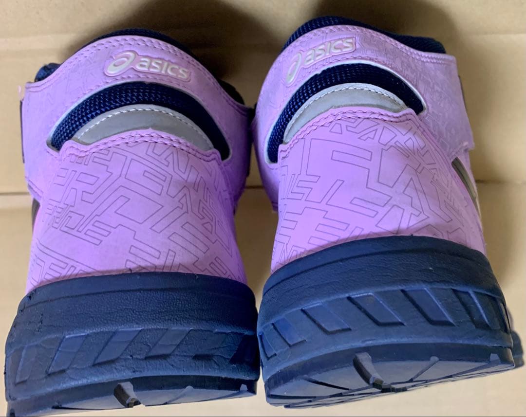 【レア】asics安全靴WINJOB CP304 オンライン限定色　美品　幾何学