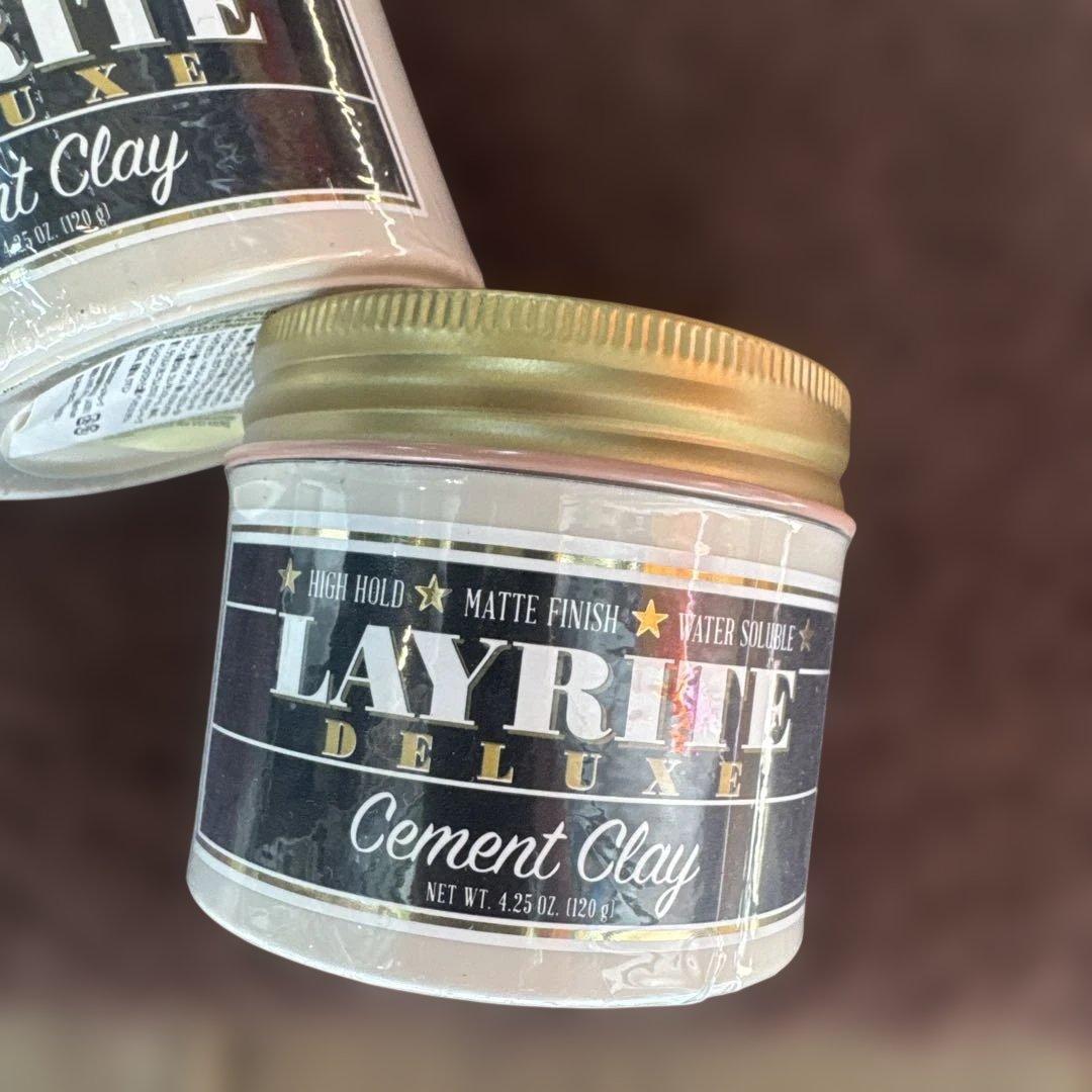 LAYRITE Cement Clay 120g 水性ポマードバーバー