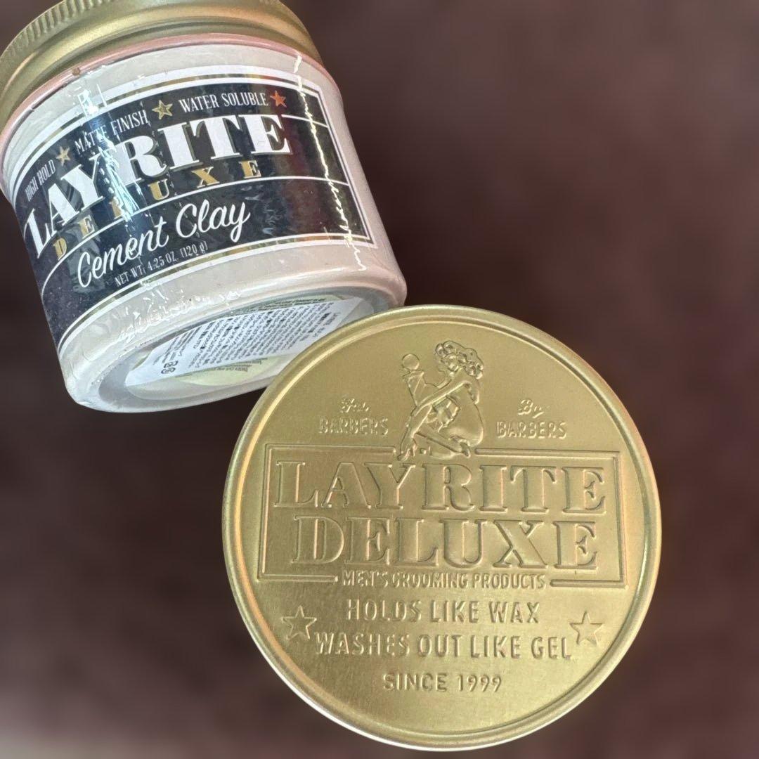 LAYRITE Cement Clay 120g 水性ポマードバーバー