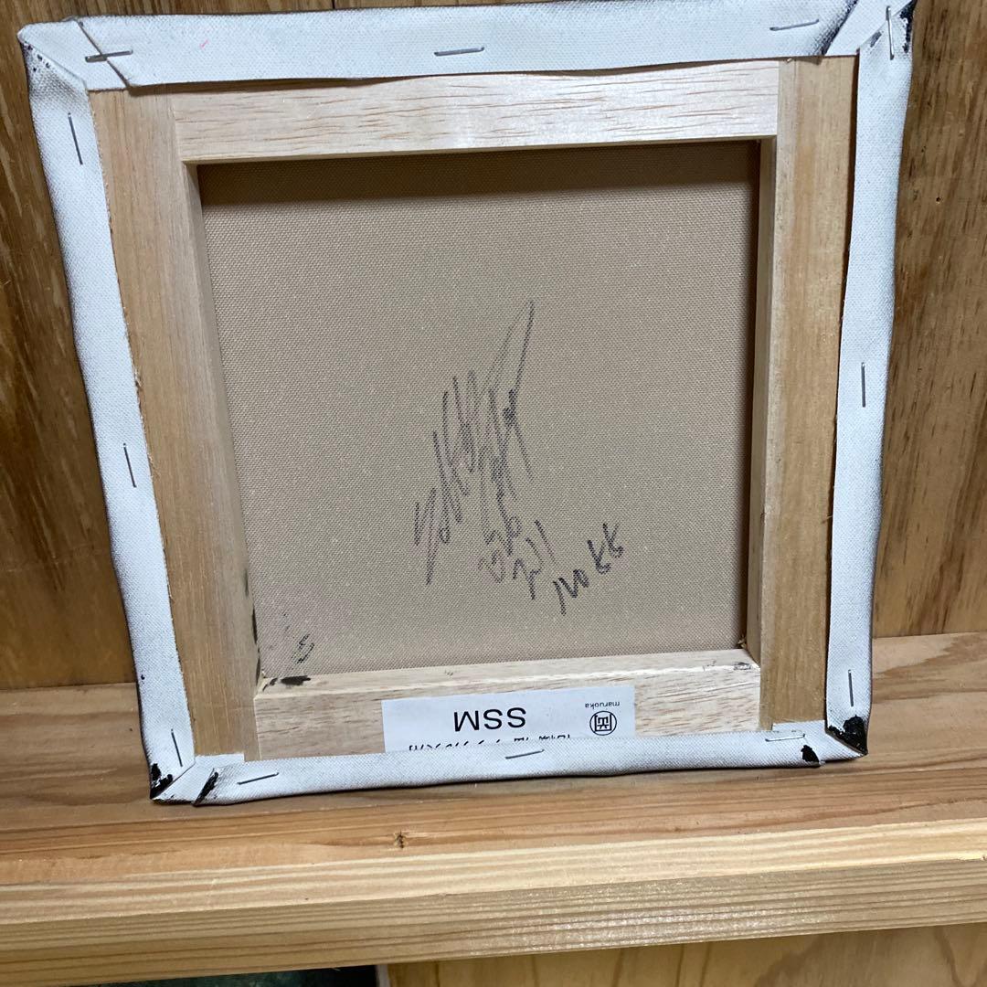 スプレーアート猫絵画 サイン入り SSMキャンバス