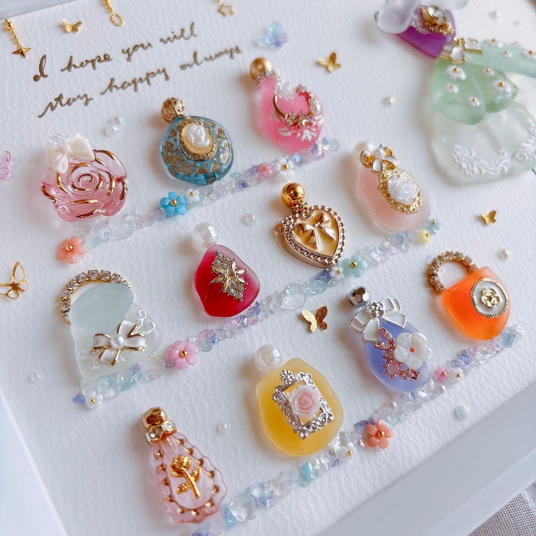 シーグラスアート　オシャレ　プリンセス　香水　化粧品　フレンチガーリー　雑貨