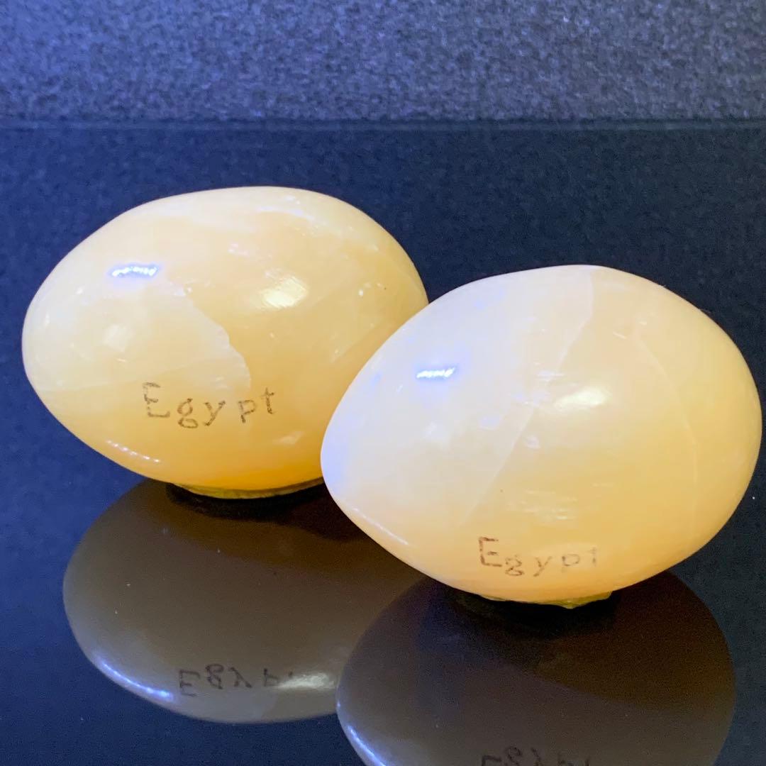 《美品》《送料無料》⭐︎Egypt 天然石 egg Power stone×2⭐︎