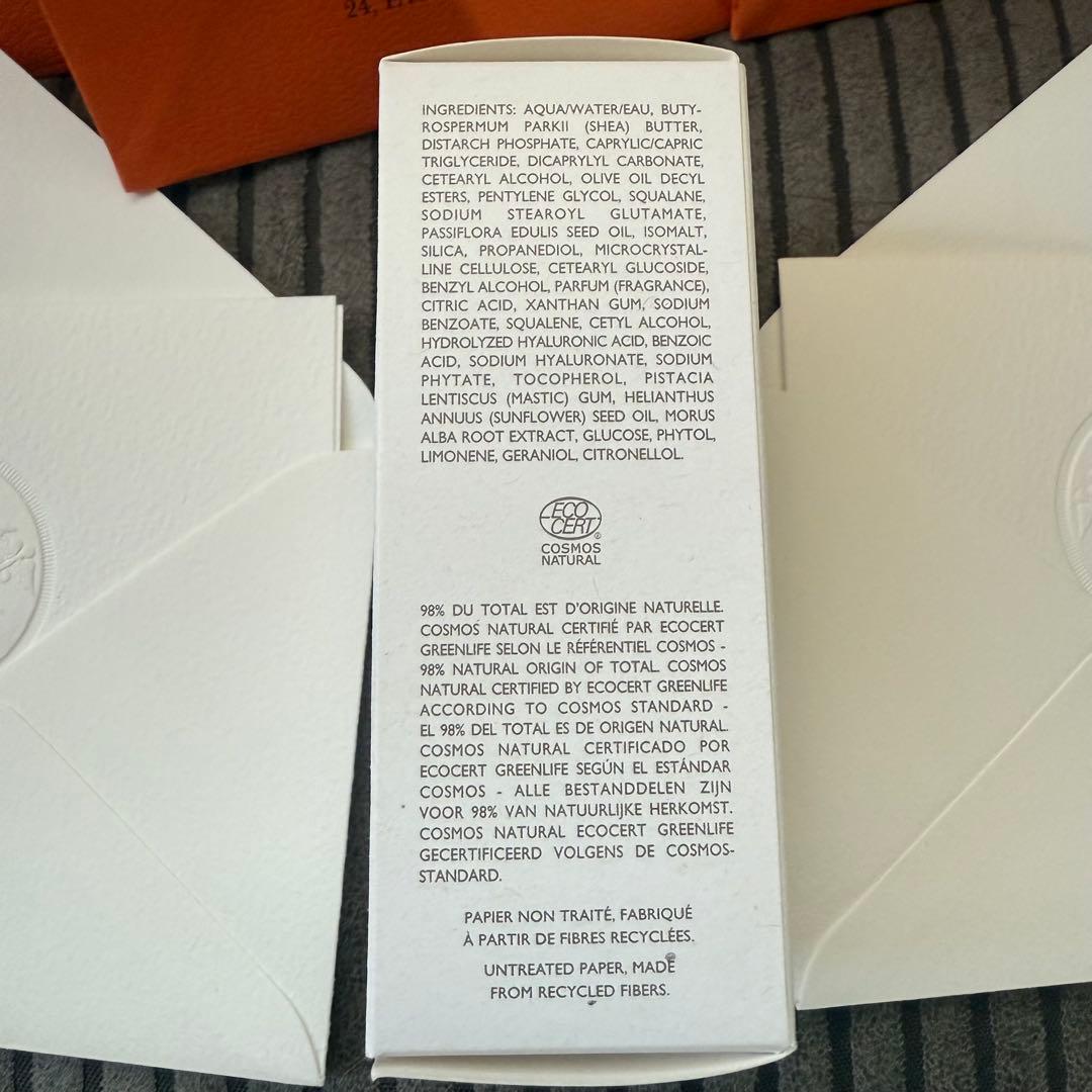 【新品未開封】HERMES 50ml ショッパー3枚・メッセージカード2枚付き