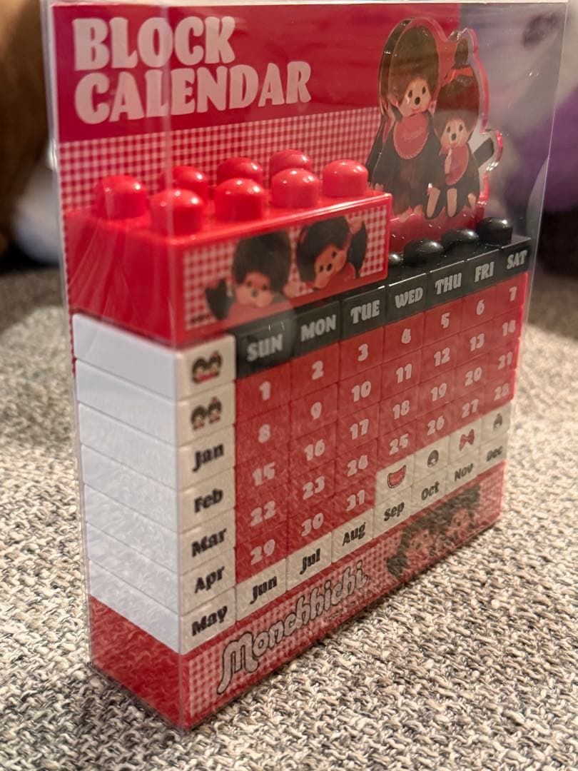 モンチッチ ブロック カレンダー Monchhichi Calendar
