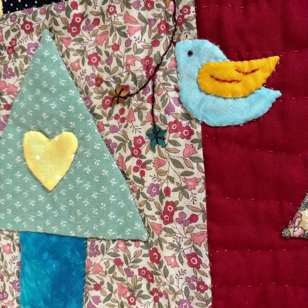 パッチワーク　キルト　タペストリー　刺繍　アップリケ　BIGサイズ
