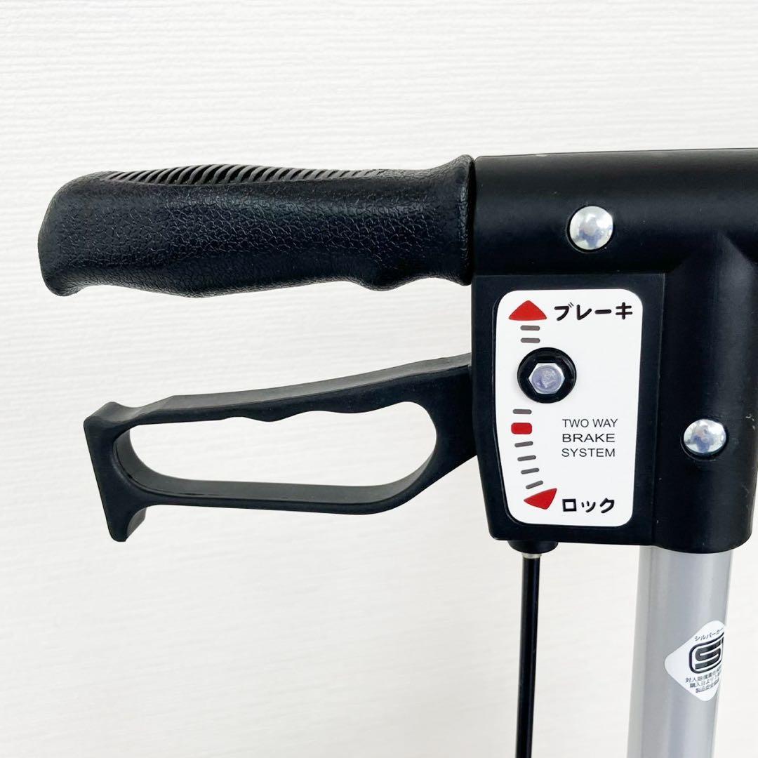 極美品 SHIMA 島製作所 シルバーカー テノール EVO クロコダイルBK