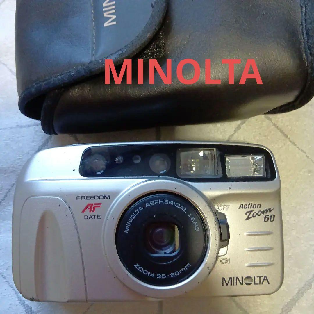 MINOLTA ミノルタ　カメラ 本体のみ レトロ ジャンク 入れ物のカバーあり