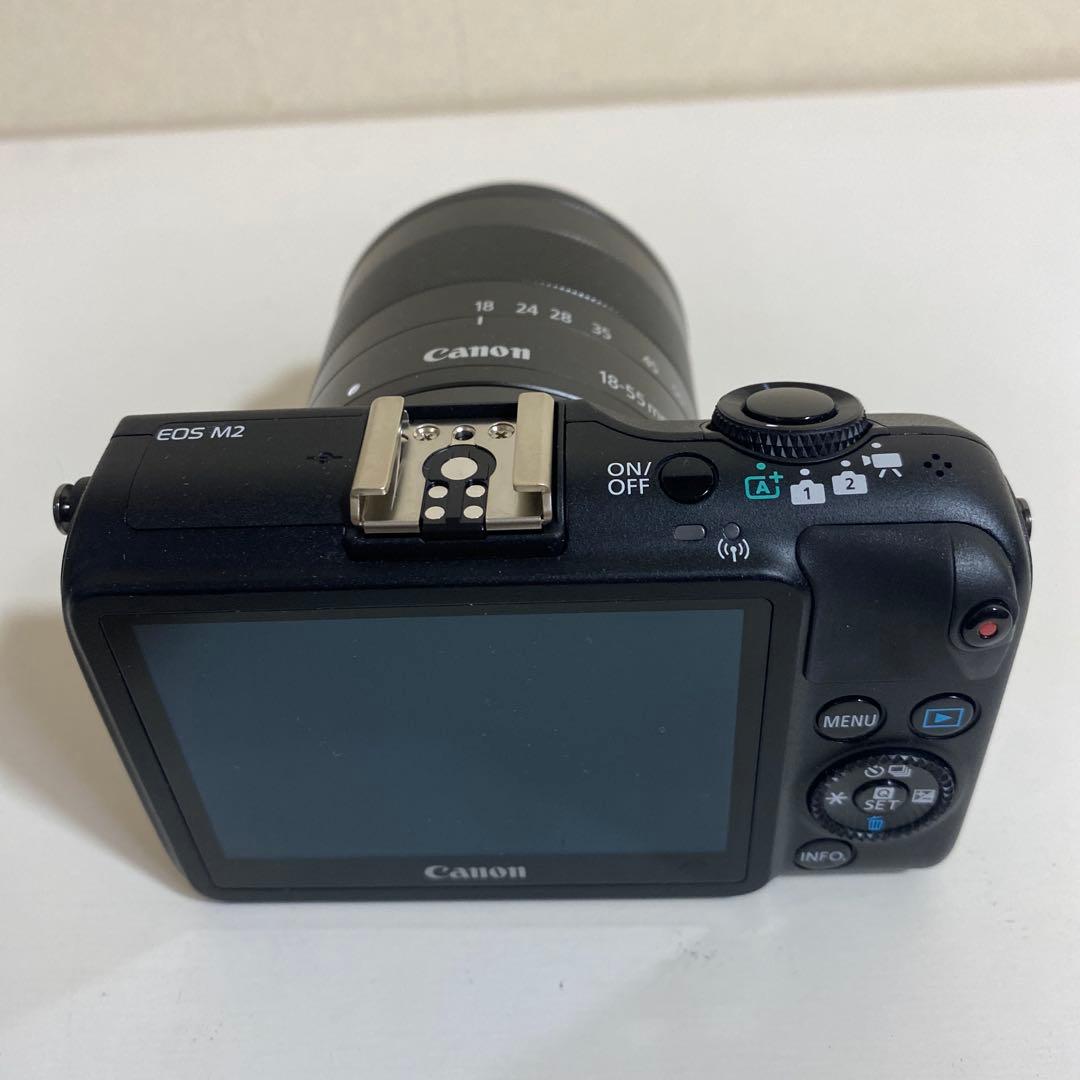 【美品】Canon EOS M2 ミラーレスカメラ 18-55mmレンズ付き