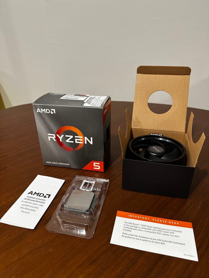 AMD Ryzen 5 4500 CPU（リテールクーラー付）