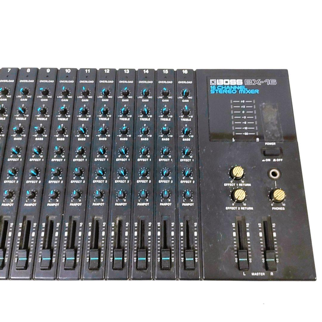 BOSS ボス BX-16 16ch ステレオ ミキサー 専用電源付き