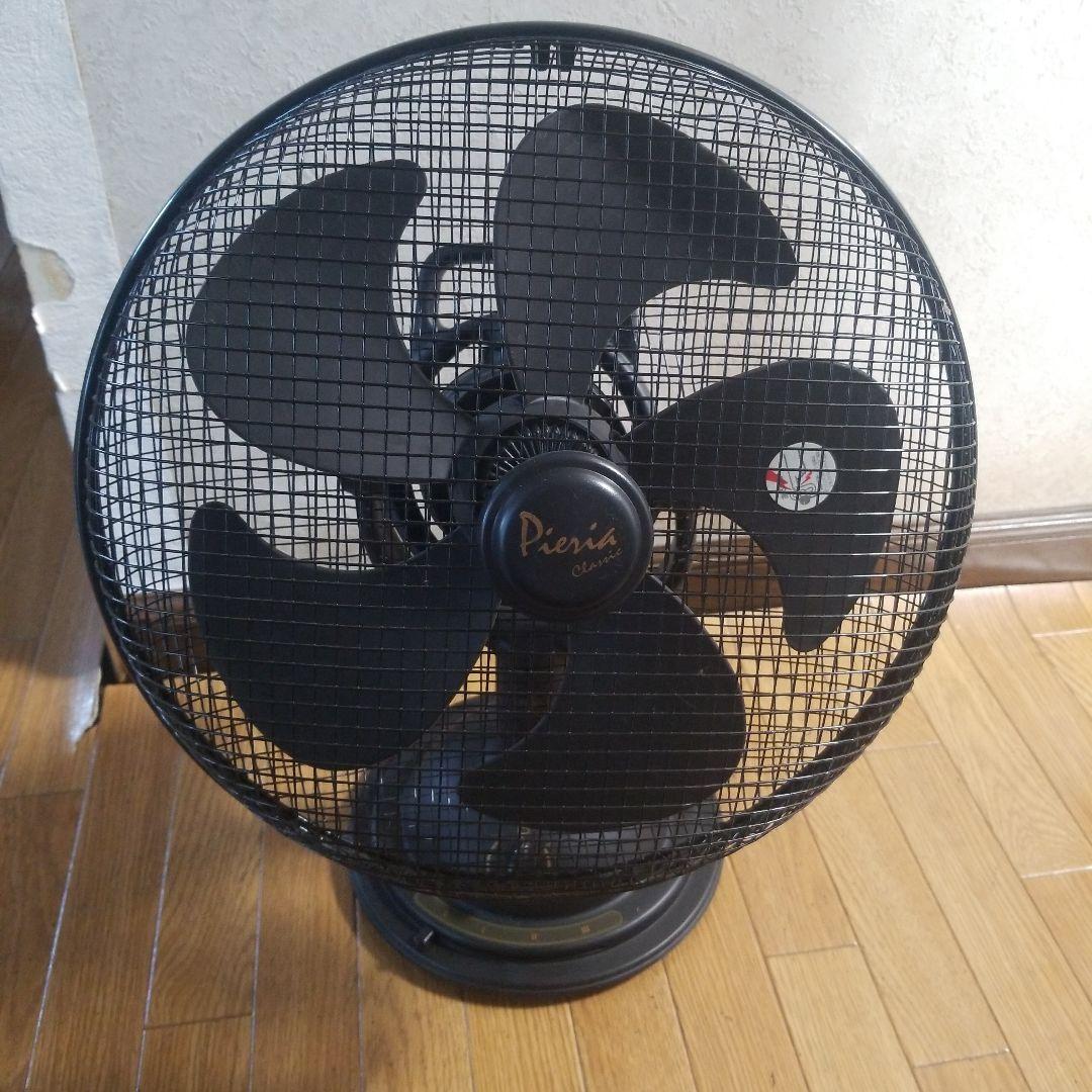 ピエリア クラシック扇 扇風機 レトロ 黒 サーキュレーター