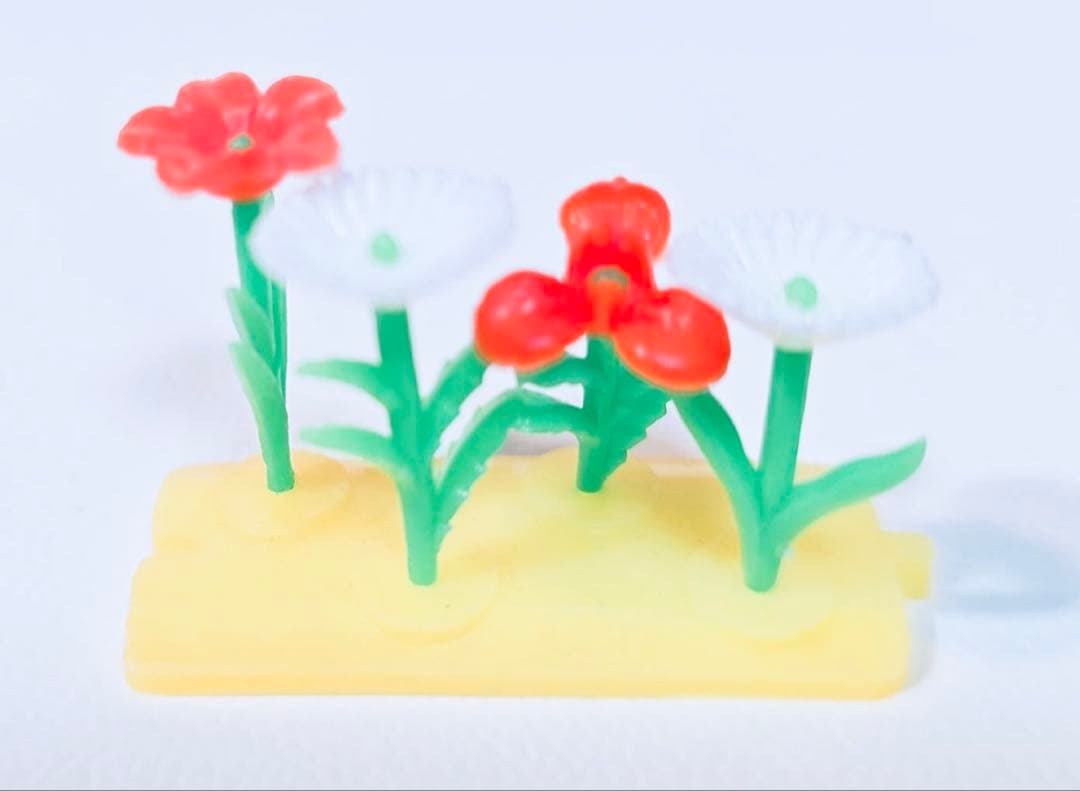 レア1967年製グリコおまけ花壇お花フィギア食玩ノベルティ昭和レトロ玩具ジオラマ