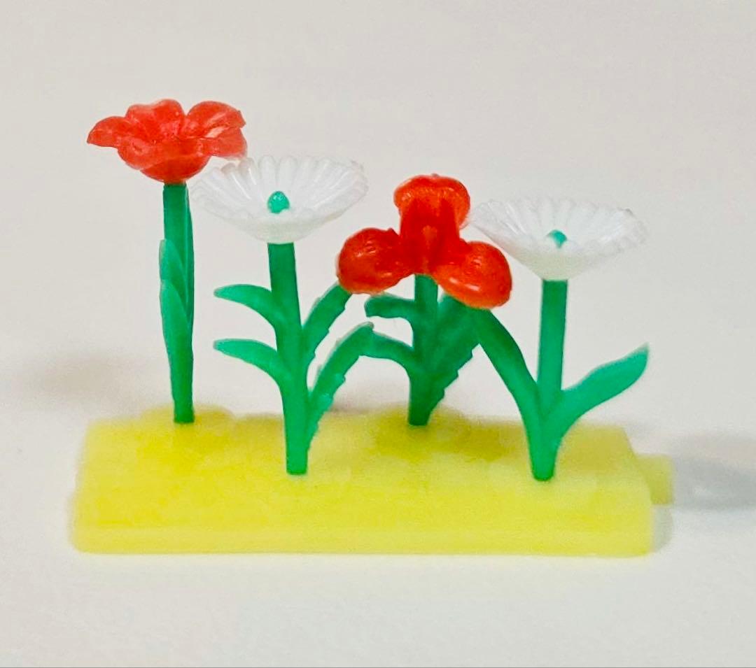 レア1967年製グリコおまけ花壇お花フィギア食玩ノベルティ昭和レトロ玩具ジオラマ