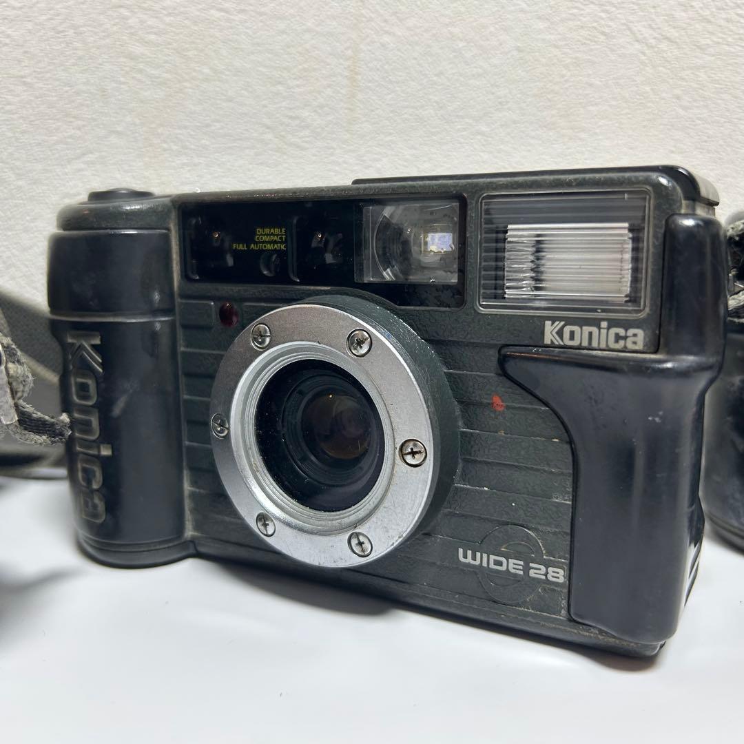 現場監督 WIDE 28 フィルムカメラ ジャンク KONICA 3台まとめ