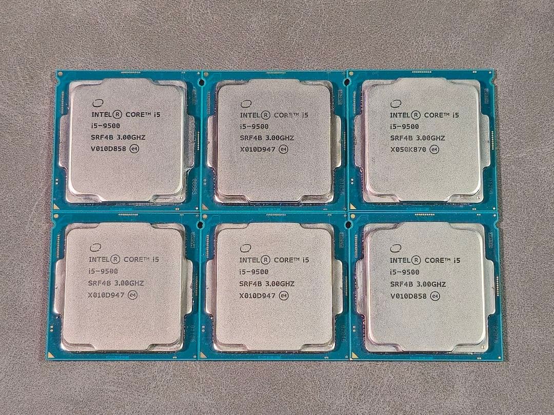 <動作確認済み> CPU Intel Core i5 9500 6個セット