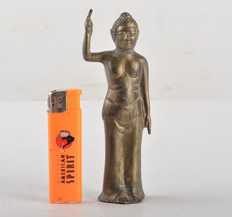 仏教美術　古銅鍍金　誕生仏　仏像　C　R5198