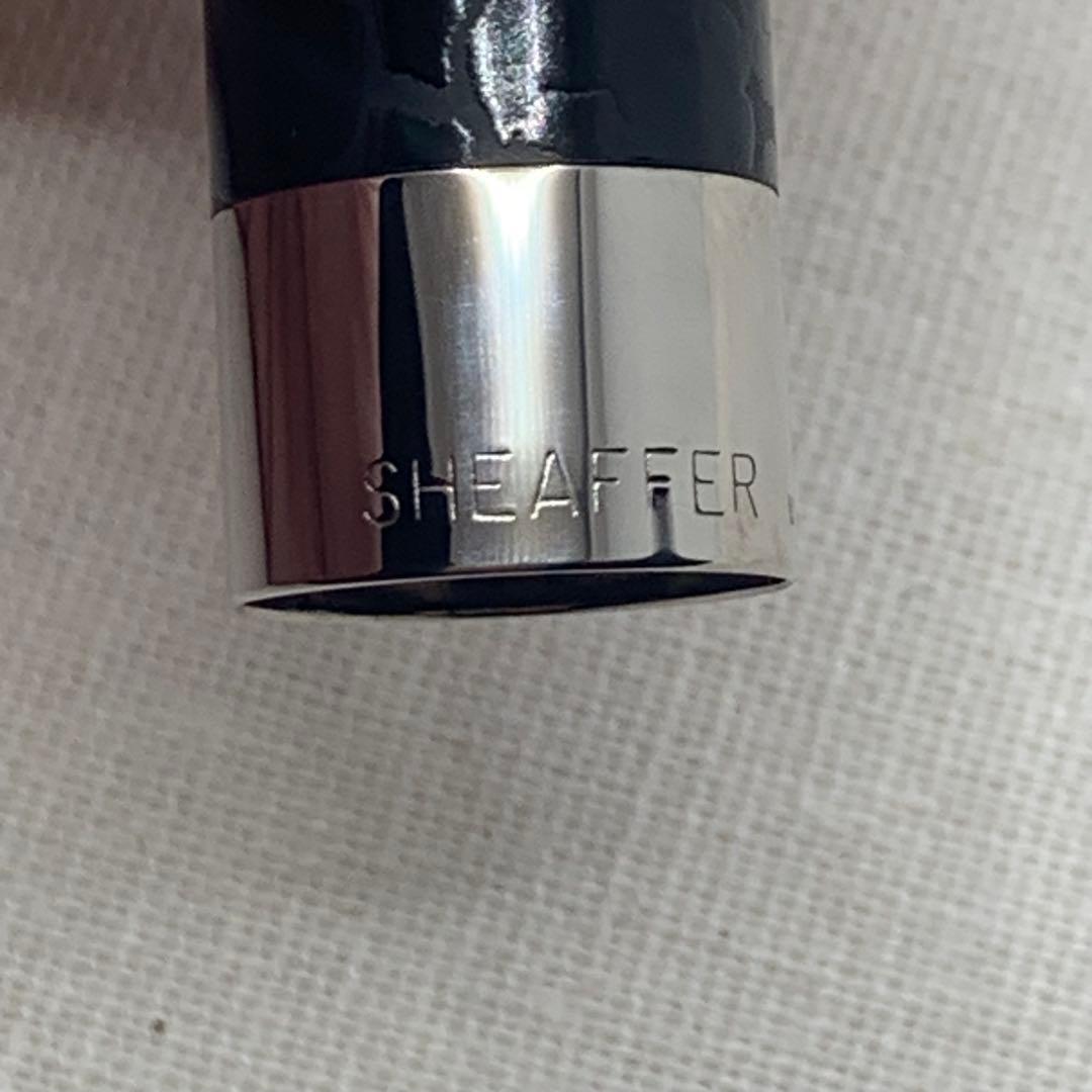 【良品】シェーファー　レガシーヘリテージ　ルックオブレザー　万年筆18K M