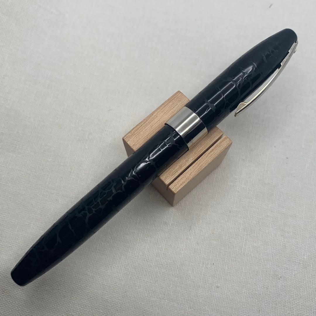 【良品】シェーファー　レガシーヘリテージ　ルックオブレザー　万年筆18K M