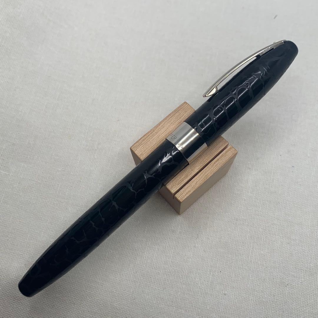 【良品】シェーファー　レガシーヘリテージ　ルックオブレザー　万年筆18K M