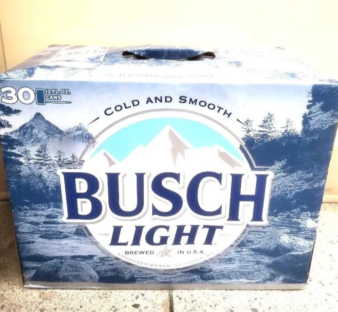 人気ビール 日本未発売 アメリカ BUSCH LIGHT ブッシュライト 30缶