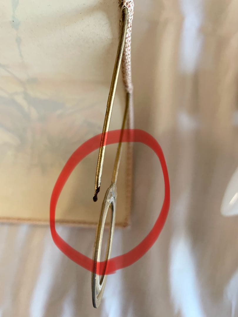 お花のシェードと陶器の男の子＊イタリアランプ／アンティーク風