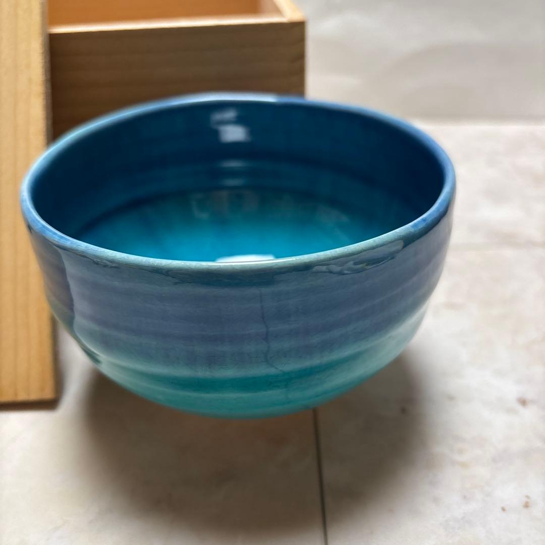 九谷焼　青良　抹茶椀
