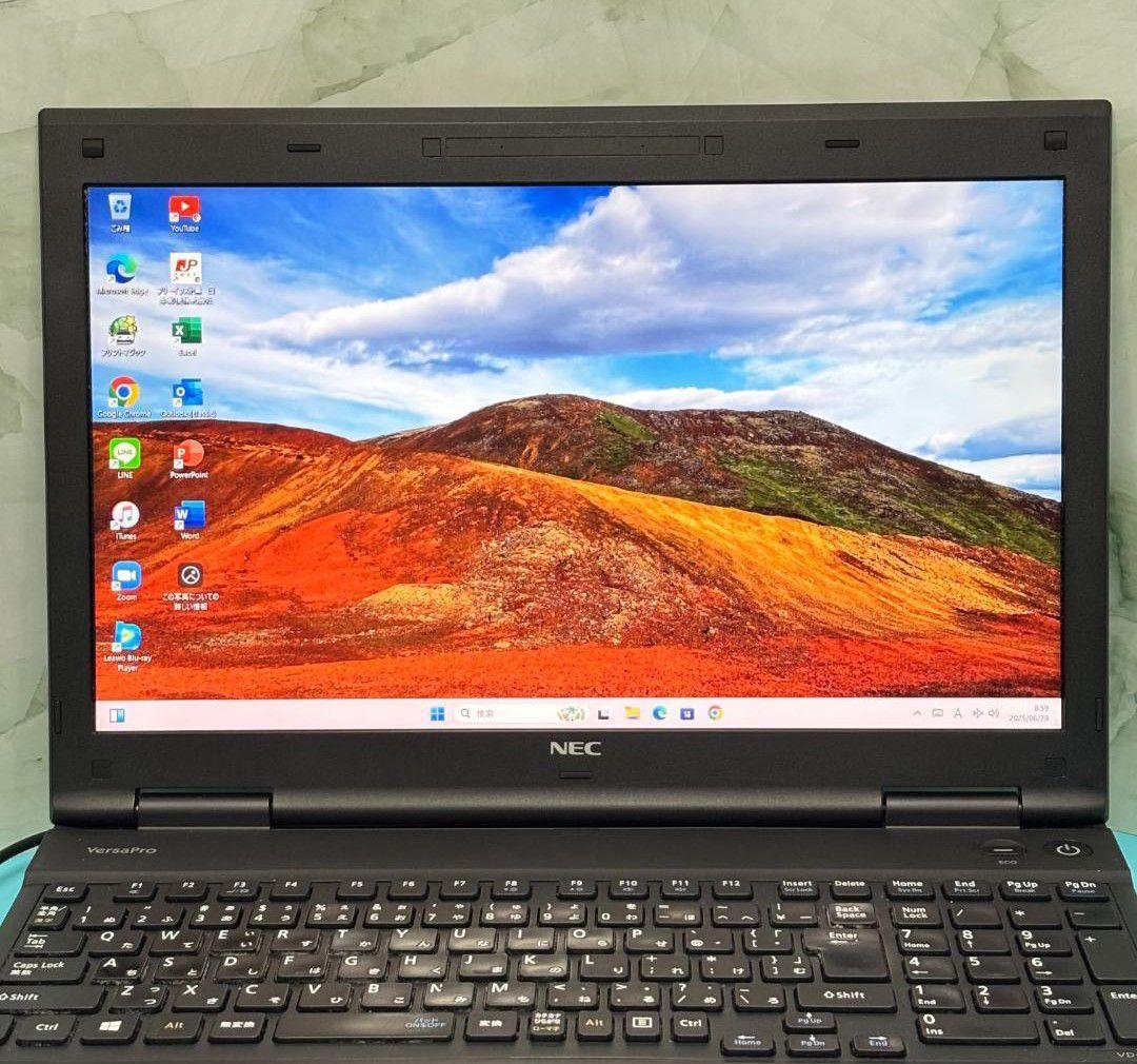 【激安】　Office2021付　NEC★Win11ノートPC★大容量1TB