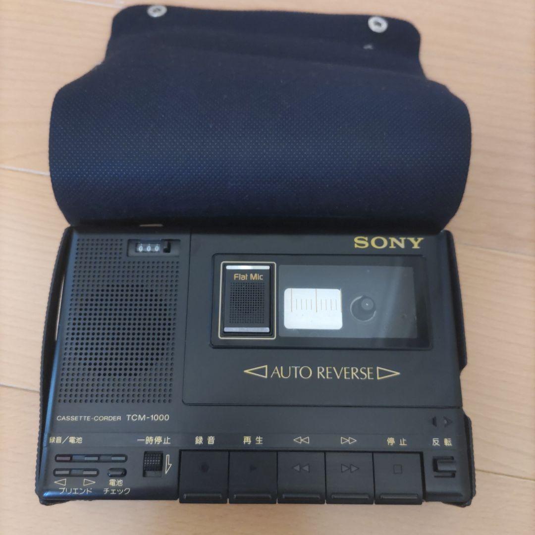 【動作確認品】SONY TCM-1000A & MIC : EMC-130F