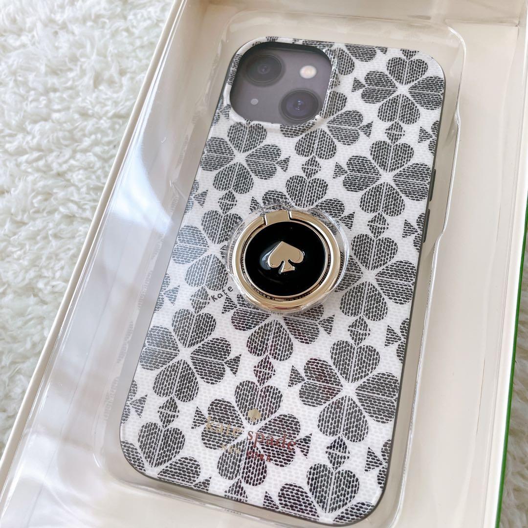 kate spade ケイトスペード スマホケース iphone 15 リング付