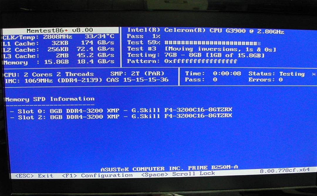 合計16G　G.Skill TRIDENT Z RGB　DDR4-3200　2枚