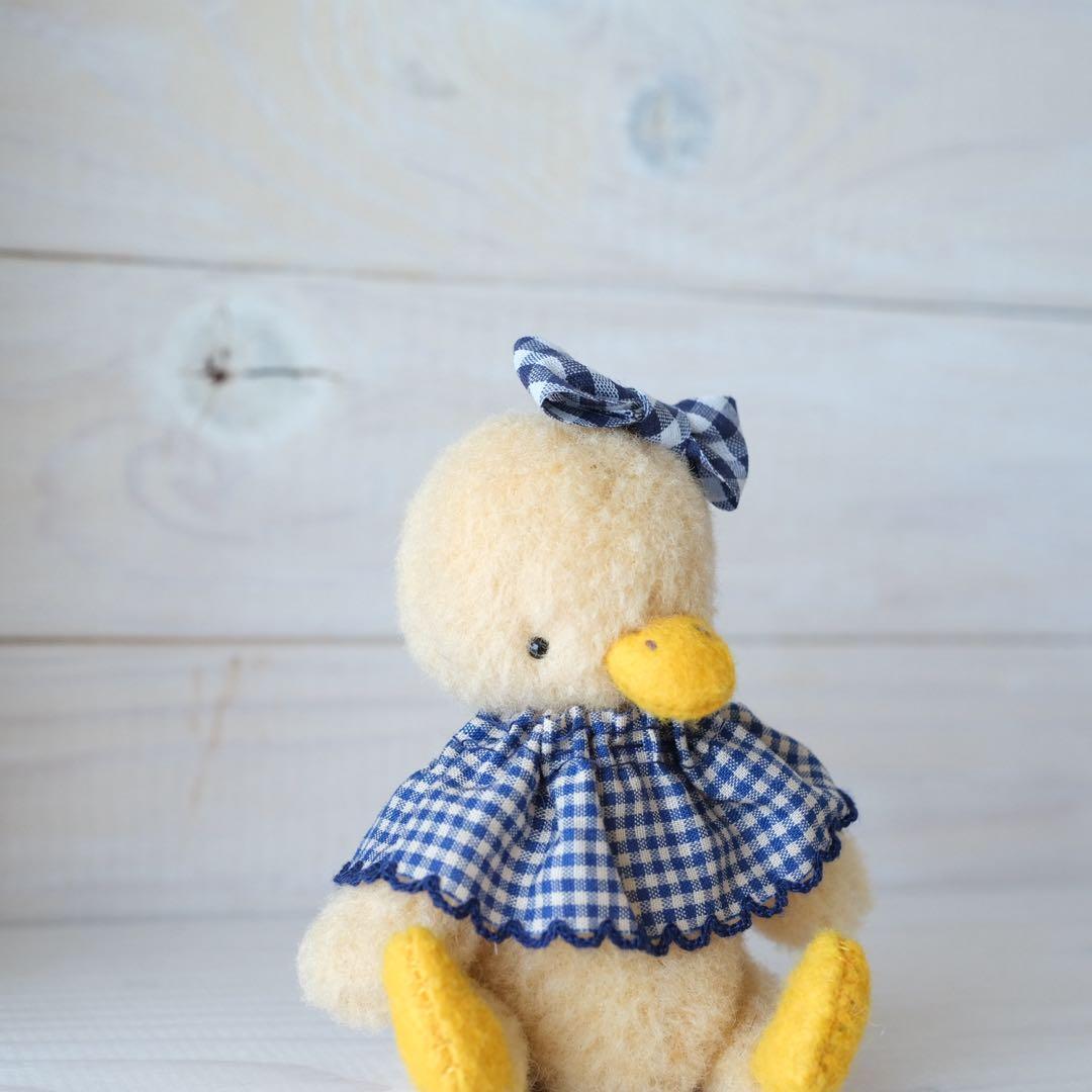ひよこのぬいぐるみ　ブルーリボンちゃん テディベア　teddy bear