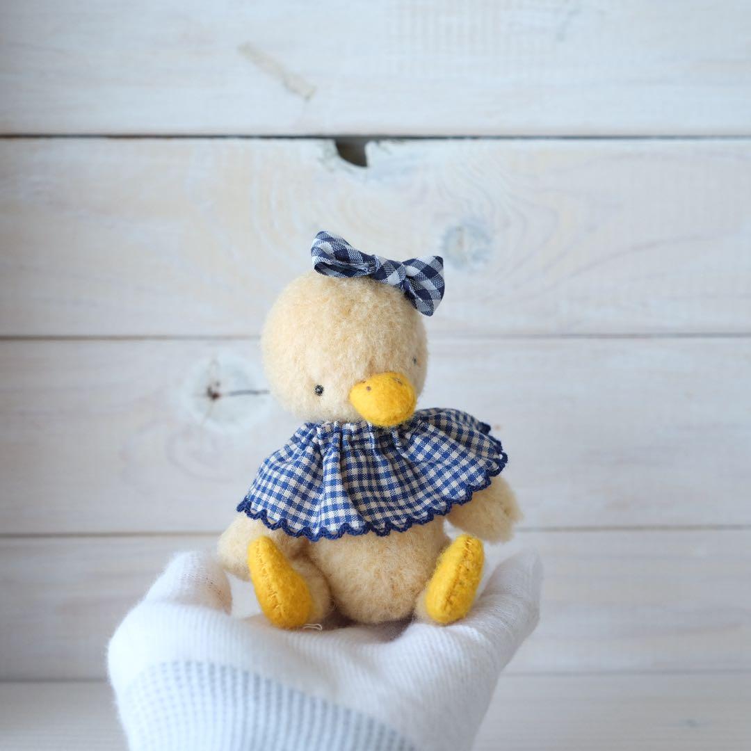 ひよこのぬいぐるみ　ブルーリボンちゃん テディベア　teddy bear