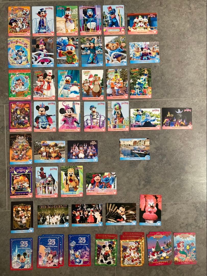 ディズニー公式コレクションカード77枚＋おまけ10枚当時物